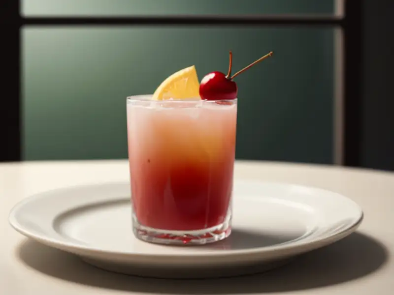 Batida-Kirsch, cocktail met kers en kokos