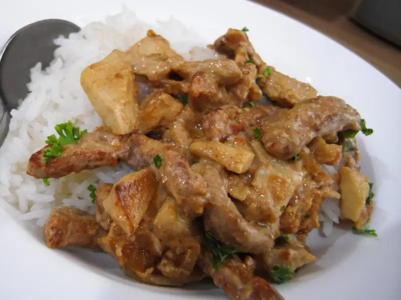 Bœuf Stroganoff, in twee varianten