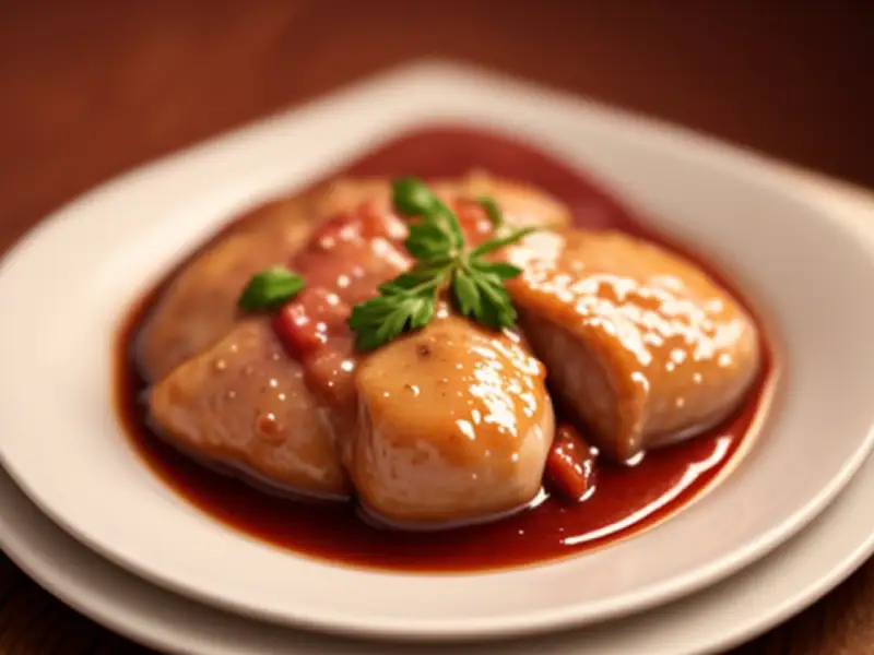 Coq au vin, gestoofd in rode wijn