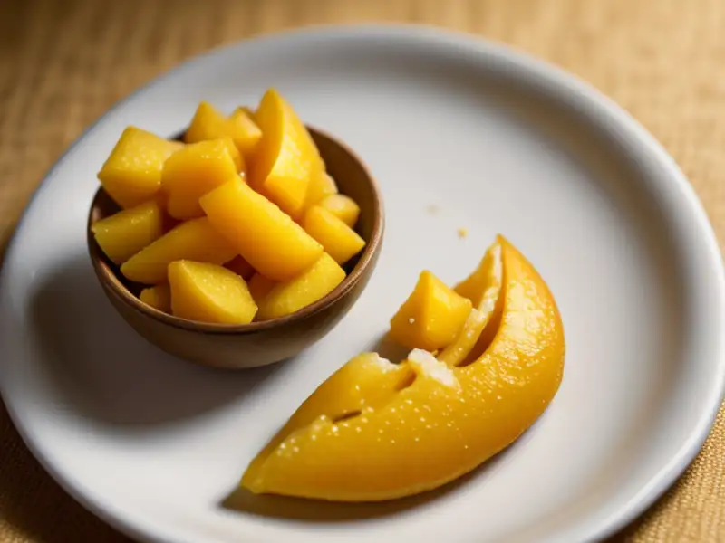 Gedroogde mango op zijn Thais, om te snacken