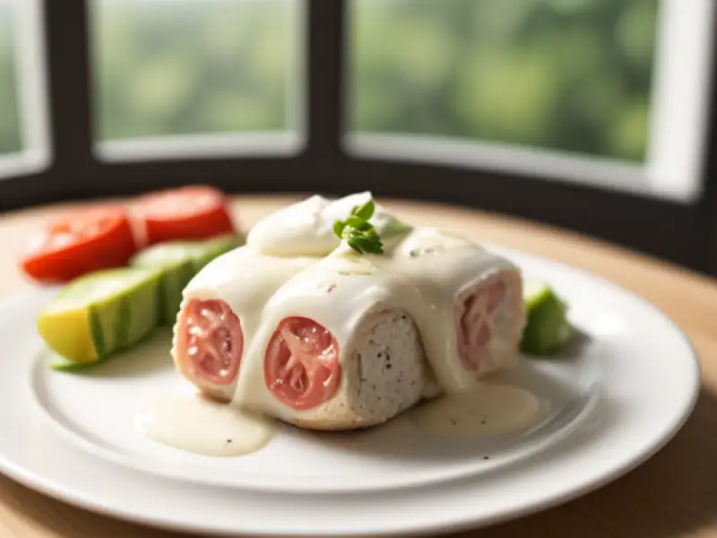 Kiprolletjes met mozzarella, pesto en spek uit het Schwarzwalderbos