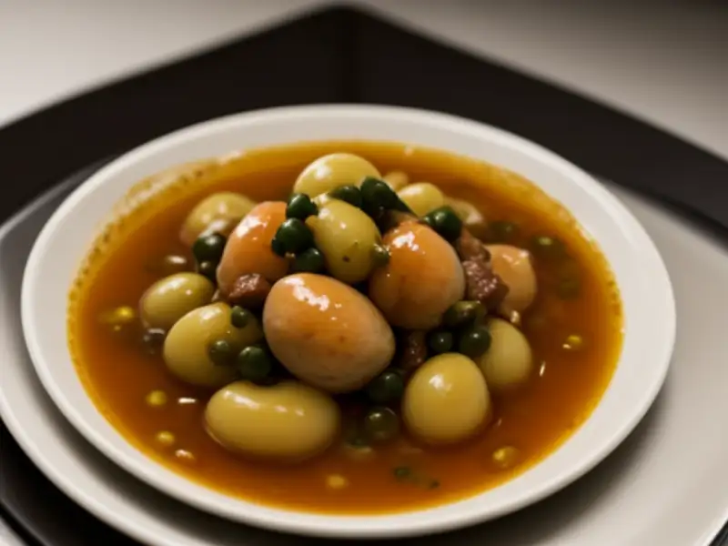 Lamsstoofpot met kweeperen en okra