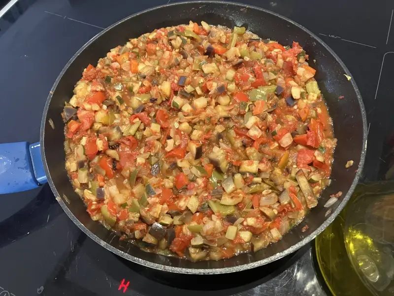 Steak van rundvlees, gekookt in Manchego-saus