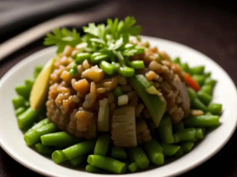 Riz fouti met groenten en soumbala